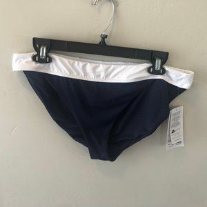 NEW Athleta Blue Swim Bikini Ful Coverage Bottom